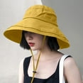 thumbnail image 2 of LRen UPF 50+ Sun Hat with Wide Brim for Outdoor Adventures Lightweight Adjustable Design for Women and Men Yellow, 2 of 6