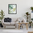 thumbnail image 2 of Layered Tropical Botanical Leaves Botanical & Floral Graphic Art Jet Black Framed Art Print Wall Art, 2 of 6