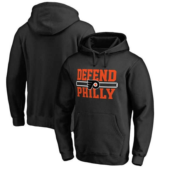 Men's Black Philadelphia Flyers Hometown Collection Defend Pullover Hoodie