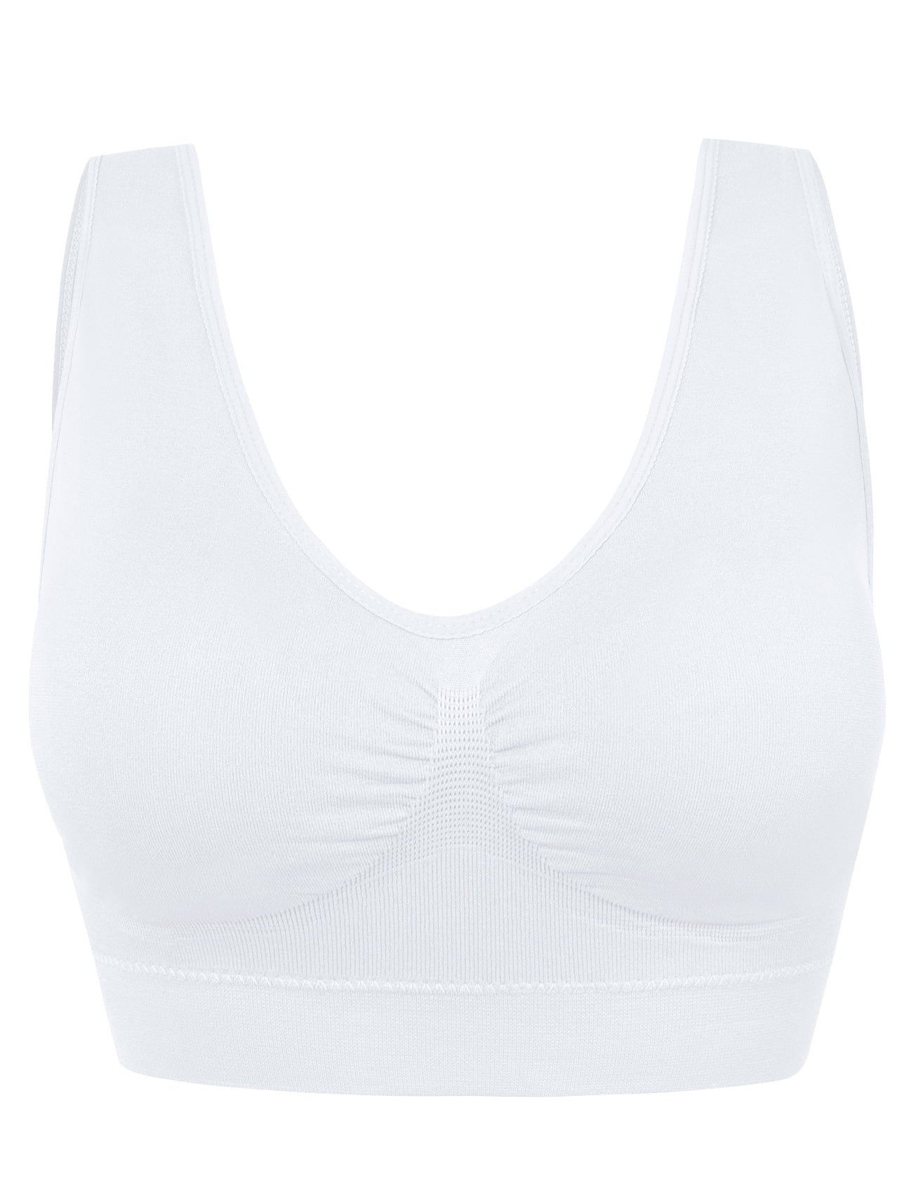 YouLoveIt Women's Plus Size Sports Bra Stretch Sport Bra Push Up Active