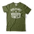 thumbnail image 4 of World's Most Awesome Uncle Shirt Uncle Birthday Tee Father's Day Uncle Shirt Funny Uncle Tee (Large Navy Blue), 4 of 6