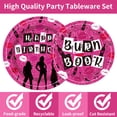 thumbnail image 4 of Girls Party Supplies Birthday Tableware - 96 Pcs Burn Book Lips Plates and Napkins Sets with Forks, So Fetch Women Movie Party Decorations, Bridal Shower Disposable Dinnerware, Serves 24, 4 of 7
