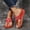 Red, variant on cllios Summer Ladies Flip-Flops Wedge Heel Slippers Sandals Casual Flip Flops Women's Shoes