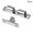 Nickel-colored 70mm, variant on Agiufgs Double Ball Catch Zinc, Adjustable Tension Cabinet Door, for Cupboard Wardrobe Furniture Doors Setup, Gold 60MM