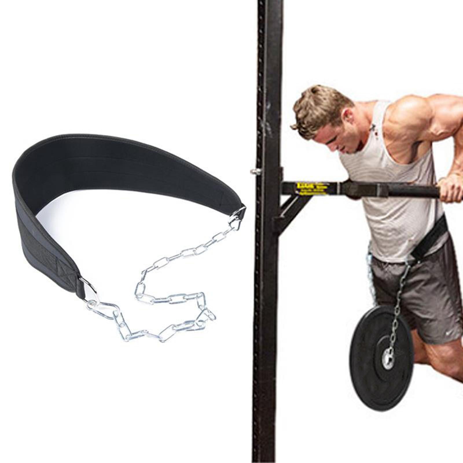 New Pro Dipping Belt Body Building Weight Lifting Chain Fitness Gym Training 