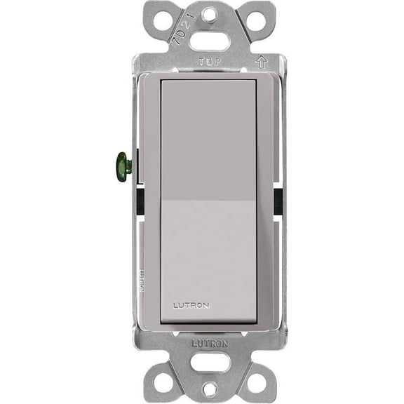 Lutron Claro On/Off Switch, 15-Amp/3-Way, CA-3PS-GR, Gray