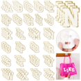 thumbnail image 1 of Parches con letras de chenilla NICEVINYL, 104 unidades, blancos, preppy, para bricolaje, 1 of 6