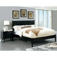 thumbnail image 4 of FOA Belkor 2-Piece Black Solid Wood Bedroom Set- King + Nightstand, 4 of 9