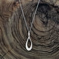 thumbnail image 2 of Silverly Women's 925 Sterling Silver Infinity Symbol "8" Twist Teardrop Pendant Chain Necklace,46cm, 2 of 3