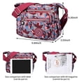 thumbnail image 4 of KXF Womens Nylon Crossbody Bag Waterproof Shoulder Purse Multi Pocket Tote Travel Messenger Bag, 4 of 8
