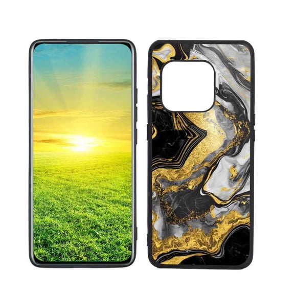 Compatible with OnePlus 10 Pro 5G Phone Case, Golden-Marble Case Men Women, Flexible Silicone Shockproof Case for OnePlus 10 Pro 5G