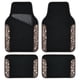 thumbnail image 1 of Tapetes para piso de auto CAR PASS Gold Leopard con brillo y pedrería, 4 piezas, 1 of 7