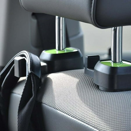 RED SHIELD Car Back Seat Headrest Hanger Hook. Heavy Duty Holder for Shopping Bags, Backpacks, Purses, Groceries, Clothes. Universal for All Vehicles. Convenient Organizer Holds Up to 18 lbs.