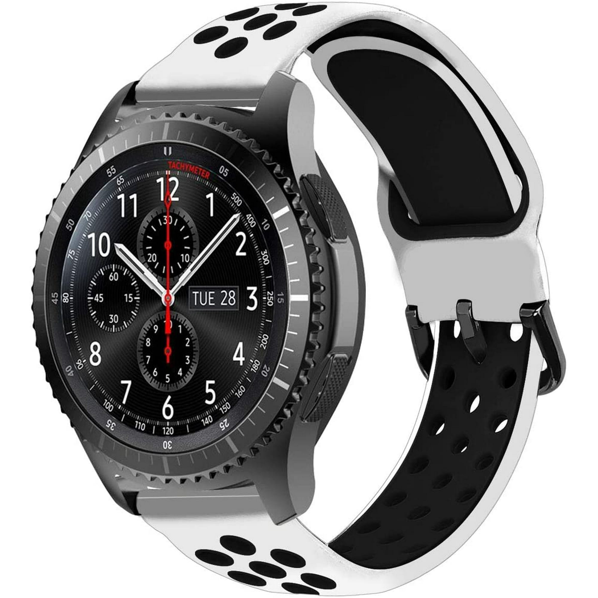 Clam bad zadel MroTech 22MM Strap Compatible with Samsung Galaxy Watch 46mm/Gear S3 Classic/Frontier  Silicone Rubber Quick Release | Walmart Canada