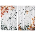 thumbnail image 1 of Modern Fall Birch Trees Wall Canvas With Gold Overpaint Set Of 2, 1 of 4