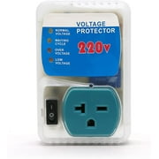 [ETL Listed] Electronic Surge Protector for Home Appliance,Voltage Protector Suit for Refrigerators and Freezers, Voltage Brownout Outlet 120V 15A,1800Watts(1 Pack),220V-1-blue, Surge Protection,1
