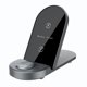 thumbnail image 1 of Cargador inalámbrico X416 3 en 1 Cargador inalámbrico Soporte para teléfono plegable Cargador inalámbrico compatible con iPhone / Samsung / iWatch / Airpods Gris Romacci Cargador inalámbrico, 1 of 6