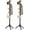 black, variant on Adjustable Height Wooden Coat Rack, New Zealand Pine Freestanding Garment Rack with 8 Hooks, Stable Tripod Base, Tool-Free Assembly Clothes Stand for Entryway, Bedroom and Office, 3 Adjustable Height