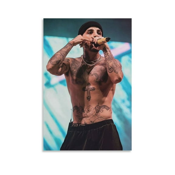 Rauw Alejandro Art Singer Poster Artworks Picture Print Poster Wall Art Painting Canvas Gift Decor Home Posters Decorative 12x18inch(30x45cm)