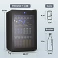 thumbnail image 6 of KNDKO 37 Bottle 145 Can Beverage Refrigerator - 4.5 Cu.Ft. Mini Fridge Cooler, Wine Cooler for Home/Office, 6 of 11