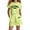 Light Green, variant on SUXIAN Girls Fashion Letter Print Casual Loose Short Sleeve Suit for Age 4-14 Years Outfit for Light Green 100