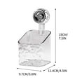thumbnail image 2 of Shower Caddy, Suction Cup Shower Organizer, Bathroom Removable Shower Basket Strong Suction Shower Shelf Shower Rack, Clear, 2 of 2