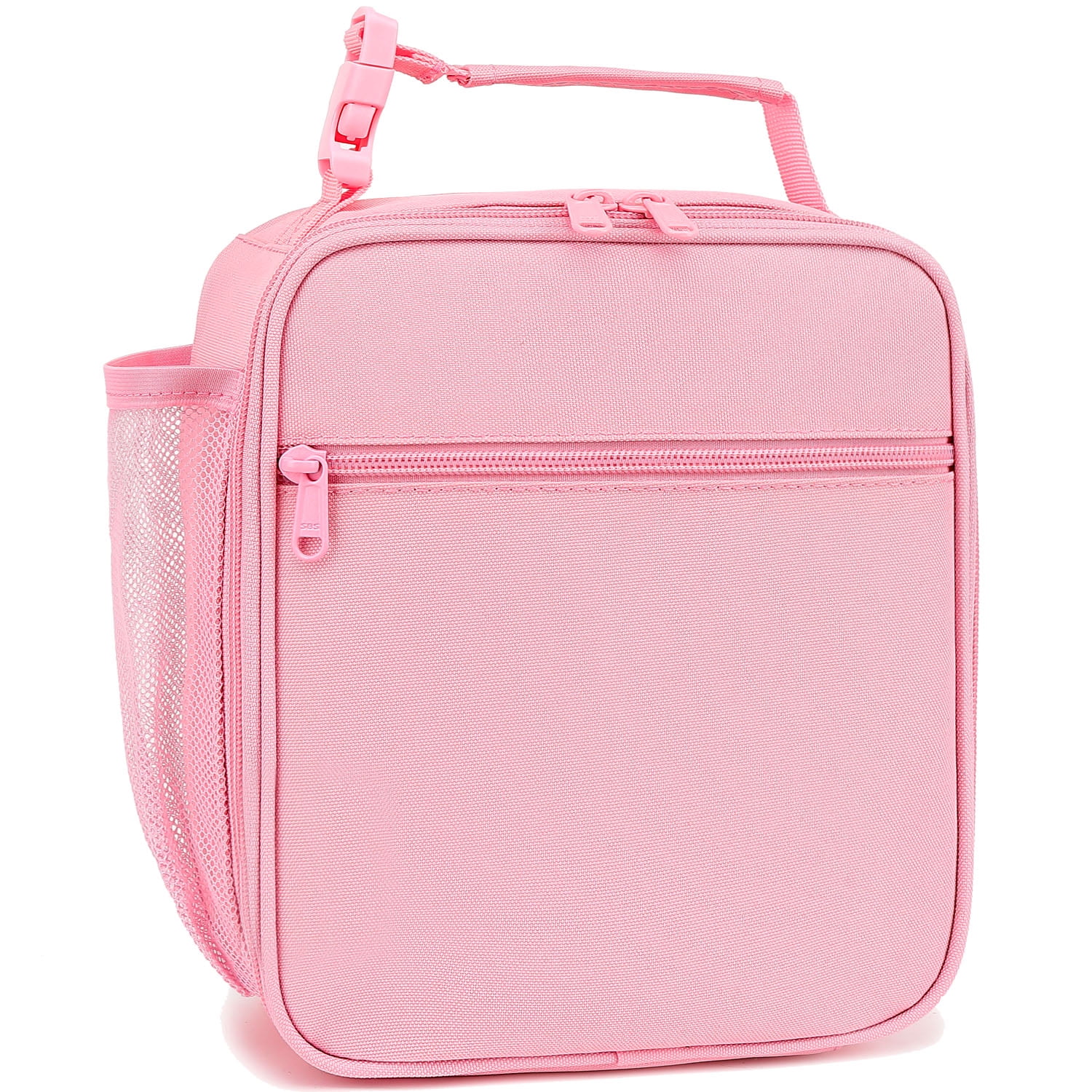 Lunch Box for Kids Boys Girls Men Women, Insulated Small Soft Cooler Lunch Bag Kit for School Work Picnic Travel - Reusable Portable lunchbox, Pink