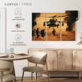 thumbnail image 5 of Elephant Stock Battlefield Helicopter Wall Art - Horizontal Multi Panel Canvas - Living Room Wall Decor - Military Multi Panel - Brown And Orange Decor - 33" x 20", 5 of 8