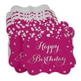 thumbnail image 3 of Inkdotpot Real Silver Foil Bracket Shape Paper Hang Tags Happy Birthday Favor Tags Pack Of 100, 3 of 6