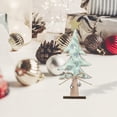thumbnail image 1 of Mesa de de Navidad de madera, decoración de Navidad, adornos de es de Navidad de madera para fiesta de de Navidad, decoración Yotijar árbol de escritorio, 1 of 7