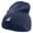 Navy, variant on Chalk Style Tiger Embroidered 8 Inch Knitted Short Beanie - Black OSFM