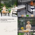thumbnail image 6 of Mirightone 4-Piece Conversation Patio Furniture Set Outdoor, Wicker Furniture Set with Acacia Wood Table Top for Balcony Porch Garden Backyard Lawn, Morden Brown + Beige Cushion, 6 of 6