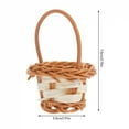thumbnail image 3 of Basket Mini Baskets Flower Small For Woven Wicker Miniature With Picnic Girl Handle Gift Favors Storage Rattan Tiny Decorative, 3 of 9