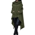 thumbnail image 1 of Innerwin Chandail à Manches Longues pour Femmes Automne Couleur Unie Chandail de Loisirs Vert Armée P, 1 of 2