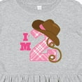 thumbnail image 4 of Inktastic 2nd Birthday 2 Year Old Cowgirl Hat Girls Toddler Dress, 4 of 5
