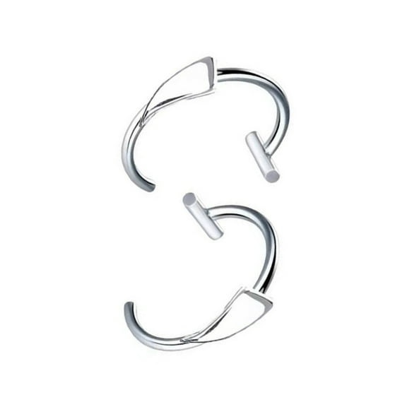 ROCKROK Vampires Fangs Lip Rings Not Piercing Jewelry Stainless Steel Clip on Jewelry