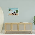 thumbnail image 2 of Stupell Industries Tropical Pelicans Beach Boardwalk Painting White Framed Art Print Wall Art, Design by Ziwei Li, 2 of 7