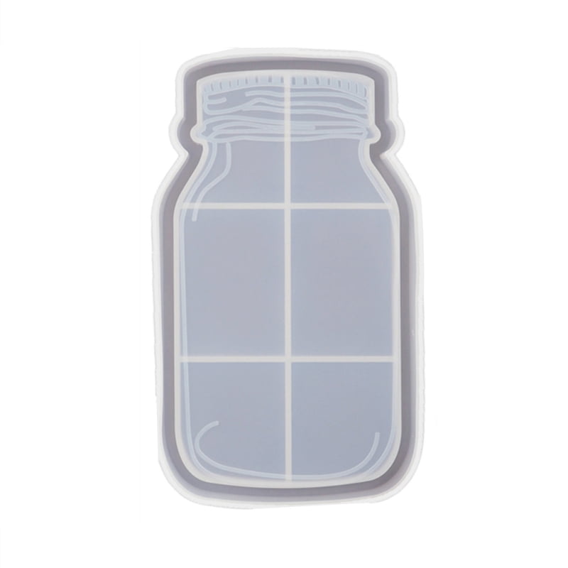 DIY Epoxy Crystal Resin Bottle Container and Stopper Mirror Tray Silicone Mold for Home Decor Epoxy Resin