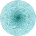 thumbnail image 1 of Ahgly Company Indoor Round Patterned Electric Blue Area Rugs, 4' Round, 1 of 6