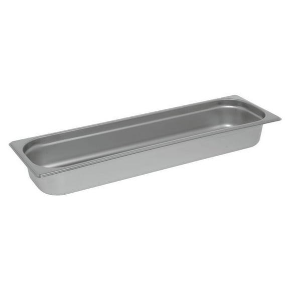 HUBERT® 1/2 Size Long Steam Table Pan 22 Gauge Stainless Steel - 2 1/2"D