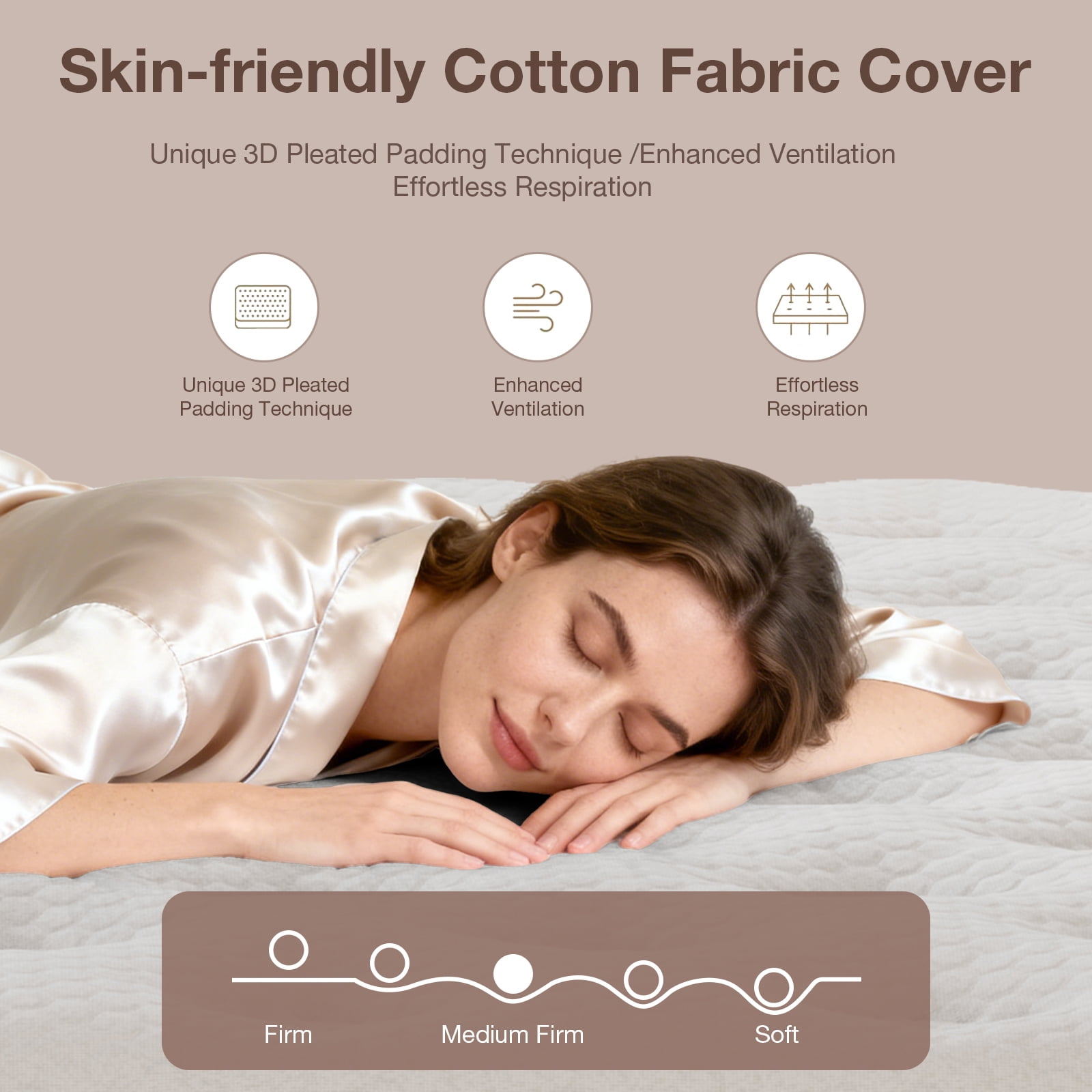 12 Inch Hybrid Memory Foam Mattress in a Box, Cooling Breathable Bed Mattress with Pocket Springs, Motion Isolation & Pressure Relief, Fiberglass Free, Queen