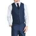 thumbnail image 2 of Mens Three Piece Two Button Slim Fit Italian Styled Single Breasted Suit Set | Black Navy Charcoal Gray Lightgray Beige Indigo, 2 of 6