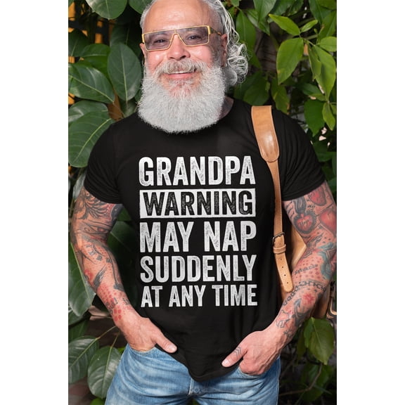 Grandpa Funny T-shirt Father's day Papa Tee Shirt Grandfather Gift Humor Funny Cotton Mens
