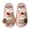 Pink, variant on Dakaela 2-10Y Kids Open Toe Plush Slippers Cute Puppy Plush Toy Cloud Slides for Boys Girls Embroidery Slip On Winter Warm House Shoes