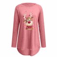 thumbnail image 4 of Merry Christmas Blouses for Women Long Sleeve Crewneck Cute Graphic Printed Pullover Tops Lightweight Shirt Tunic Tops, 4 of 5