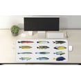 thumbnail image 2 of Fish Computer Mouse Pad, Egyptian Fauna Bannerfish Goldfish Parrotfish Wildlife Nature Red Sea Theme Image, Rectangle Non-Slip Rubber Mousepad X-Large, 35" x 15" Gaming Size, Multicolor, by Ambesonne, 2 of 2