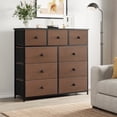 thumbnail image 7 of REAHOME 9 Drawer Steel Frame Bedroom Storage Organizer Dresser, Espresso, 7 of 7