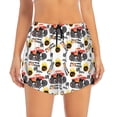 thumbnail image 2 of Honeii Monster truck print a double-layered women's running short, ideal for gym, tennis, and various activities, complete with a practical pocket-Small, 2 of 7