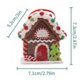 thumbnail image 2 of Christmas Decorations For Tree Christmas Small House Creative New Bread Earth House Christmas Decoration, 2 of 7