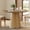 Brown Wood, variant on Wood Round Dining Table With Pedestal Base for 2-4, 43" Kitchen Table for Small Space, Apartment, Brown Wood Grain